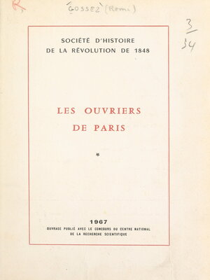 cover image of Les ouvriers de Paris (1)
